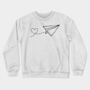 Paper plane heart Crewneck Sweatshirt